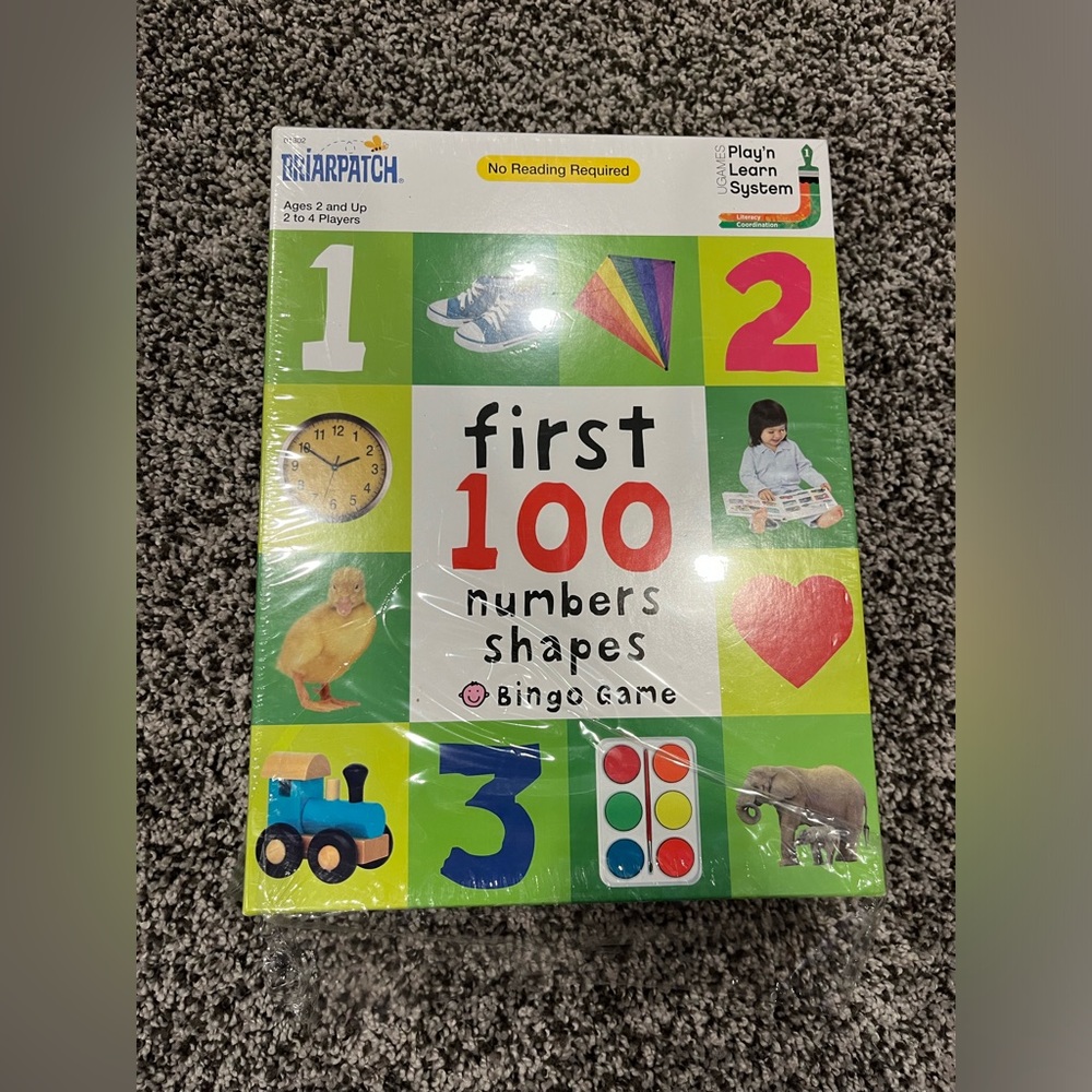 NEW  ( no longer in plastic) 100 numbers and shapes learning game for toddlers